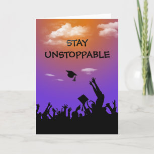 Behåll ostoppbar text Studenten Kort