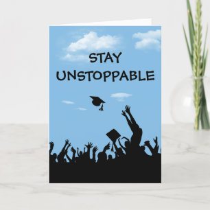 Behåll ostoppbar text Studenten Kort
