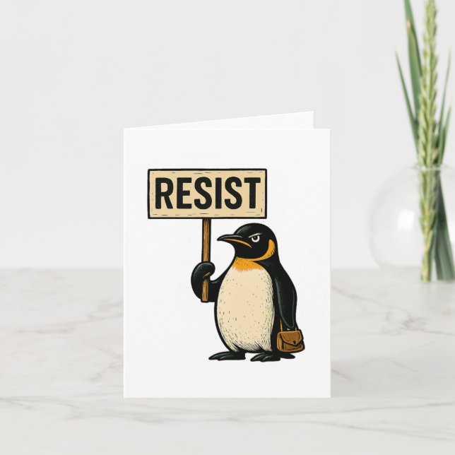 Behåll Penguin Activism Graphic Design 2 Kort (Framsida)