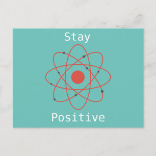 Behåll positiv atomfysikens geek vykort