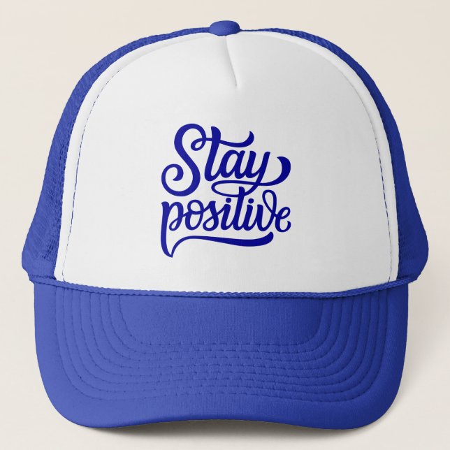 Behåll positiv blå keps (Framsida)