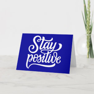 Behåll positiv blå kort
