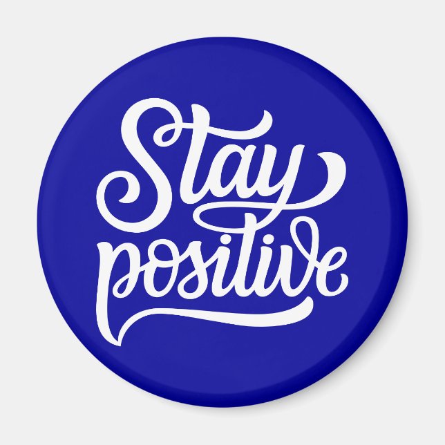 Behåll positiv blå magnet (Framsidan)