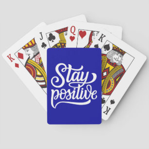 Behåll positiv blått casinokort