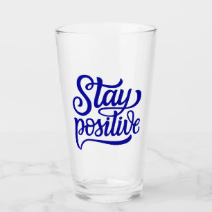 Behåll positiv blått glaskopp