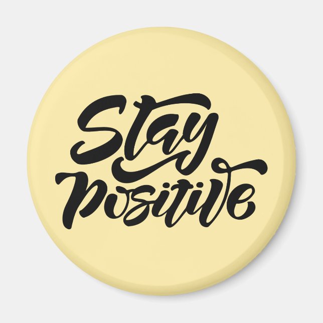 Behåll positiv Gult Magnet (Framsidan)