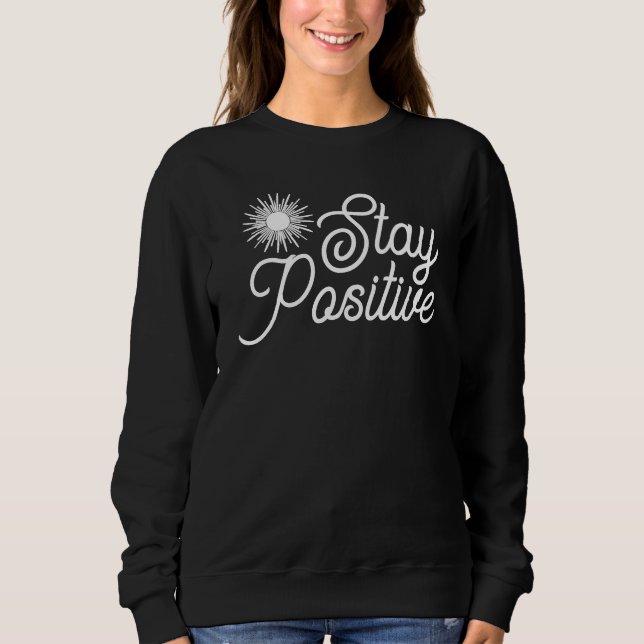 Behåll positiv handskriven skript Motivering T Shirt (Framsida)