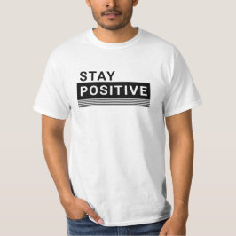 Behåll positiv minimalistisk t shirt