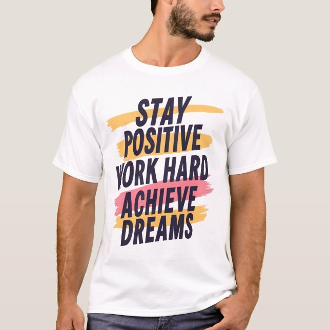 Behåll positiv T-Shirt - Motiv citattecken (Framsida)