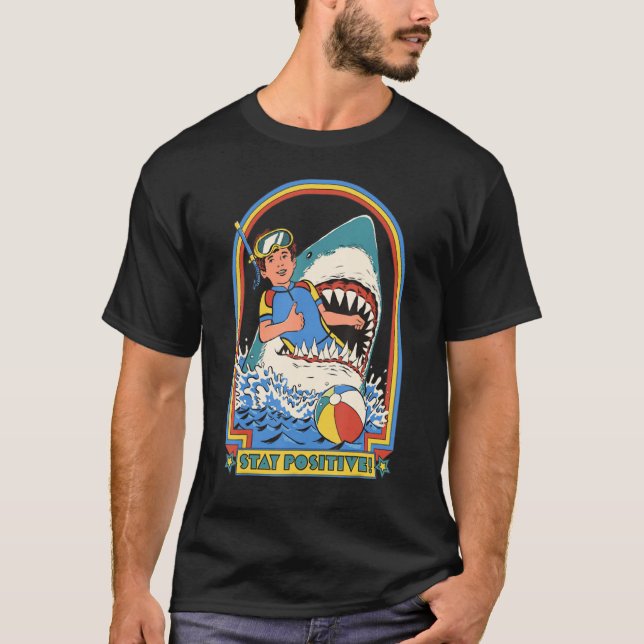 Behåll positiva illustrationer t shirt (Framsida)