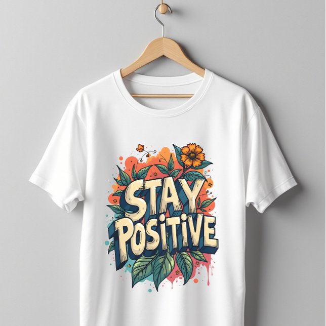 Behåll positivt t shirt (Skapare uppladdad)