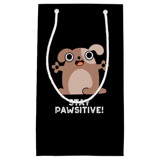 Behåll Pun Mörk BG-Hund Pawsitive Positive Pun- (Framsidan)