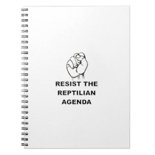Behåll Reptilian-agendan Anteckningsbok Med Spiral