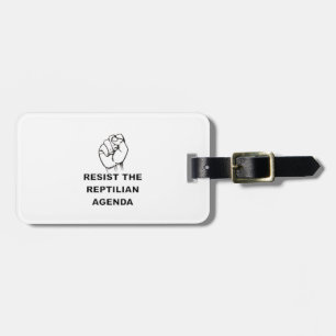 Behåll Reptilian-agendan Bagagebricka