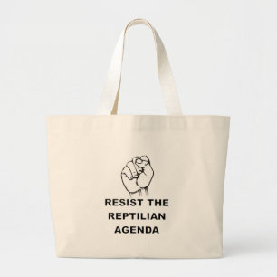 Behåll Reptilian-agendan Jumbo Tygkasse