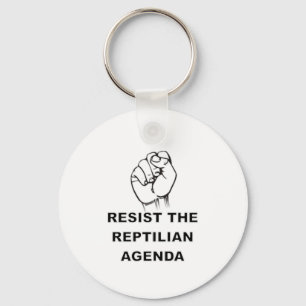 Behåll Reptilian-agendan Nyckelring