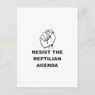 Behåll Reptilian-agendan Vykort