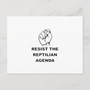 Behåll Reptilian-agendan Vykort