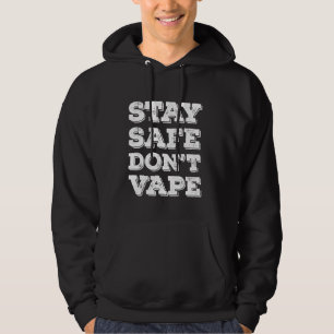 Behåll Säker Vape eller Använda Vaporizers Toxic T Hoodie