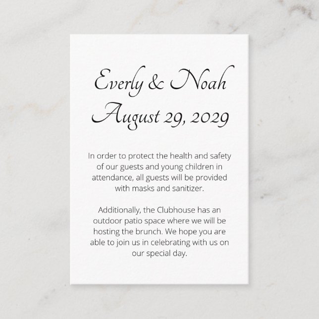 Behåll Säkra kort och informationskort (Framsida)