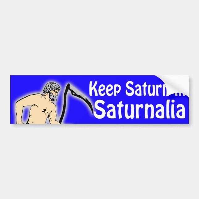 Behåll Saturnus i Saturnalia-dekal Bildekal (Framsidan)