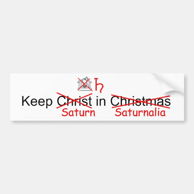 Behåll Saturnus i Saturnusfirande Bildekal (Framsidan)