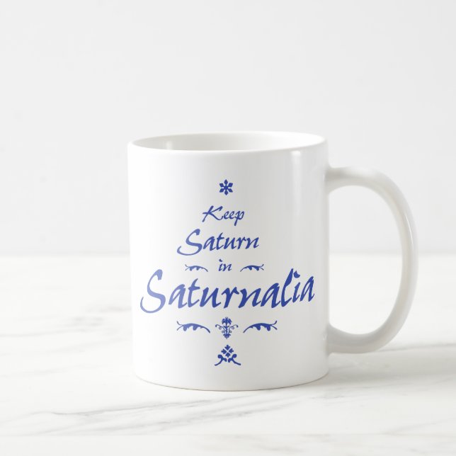 Behåll Saturnus i Saturnusfirande Kaffemugg (Höger)