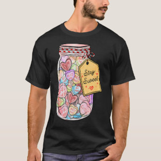 Behåll söta Hearts-konversationshjärtarna i Godiss T Shirt