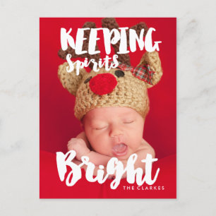 Behåll sprutor Bright Handskrift Vykort