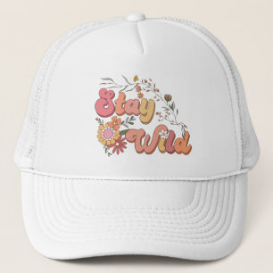 Behåll Truckerkepsen Typografi av vintagen Vild Keps