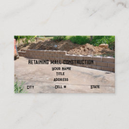 Behåll vägguppbyggnad visitkort