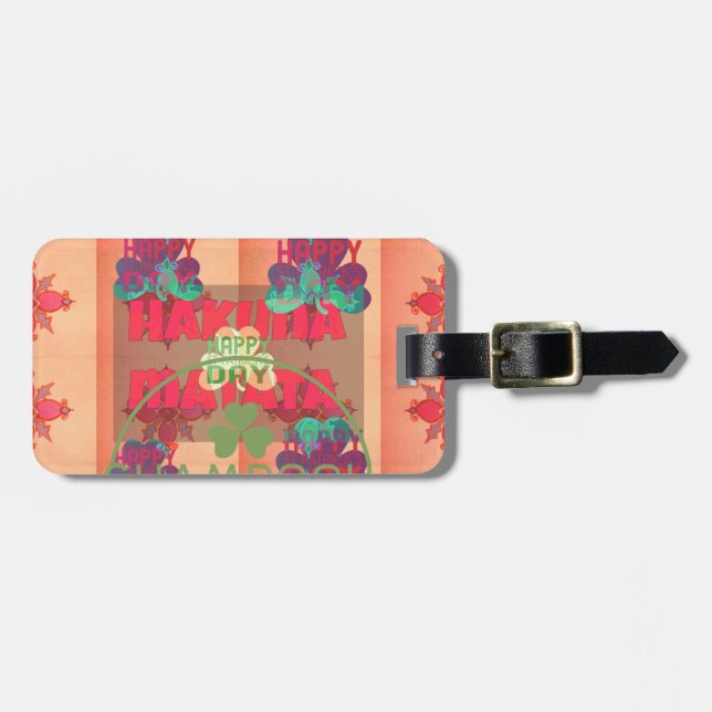 Behåll välsignad Lycklig Saint patrick's day Hakun Bagagebricka (Horisontell Framsida)