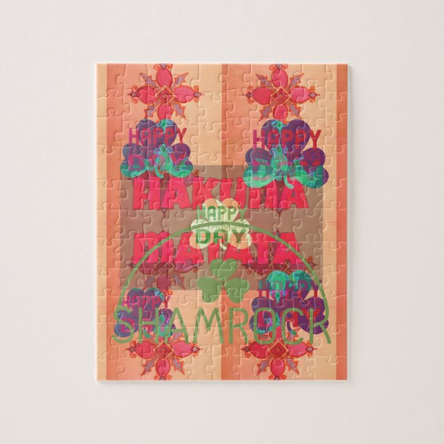 Behåll välsignad Lycklig Saint patrick's day Hakun Pussel (Vertikal)