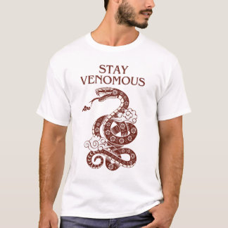 Behåll Venomous - Skriv ut ögonblicksbild T Shirt