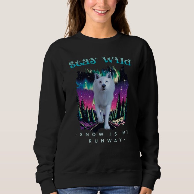 Behåll Vild Arktisk Varg T Shirt (Framsida)