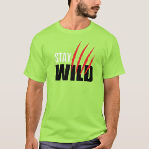 Behåll Vild Äventyr naturcitat T-Shirt
