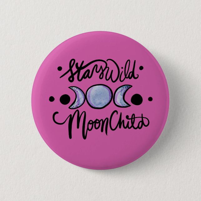 Behåll Vild MoonChild Knapp (Framsida)