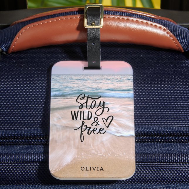 Behåll Vild och fritt fotavtryck Bagagebricka (Framsida Insitu 2)