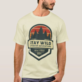 Behåll Vild och vara gratis T Shirt