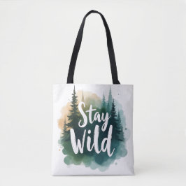Behåll Vild Tote Bag | Nature Art Shopper Tygkasse