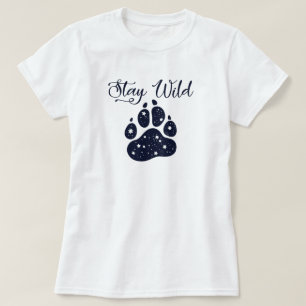 Behåll Vild Varg Tass T-Shirt