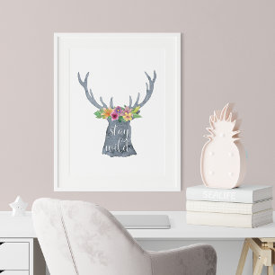 Behåll Vild vattenfärgshästar Poster