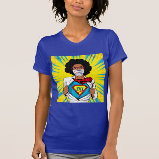 Behåll Woke Vote-Ansikte-masken Kvinnors T-shirt