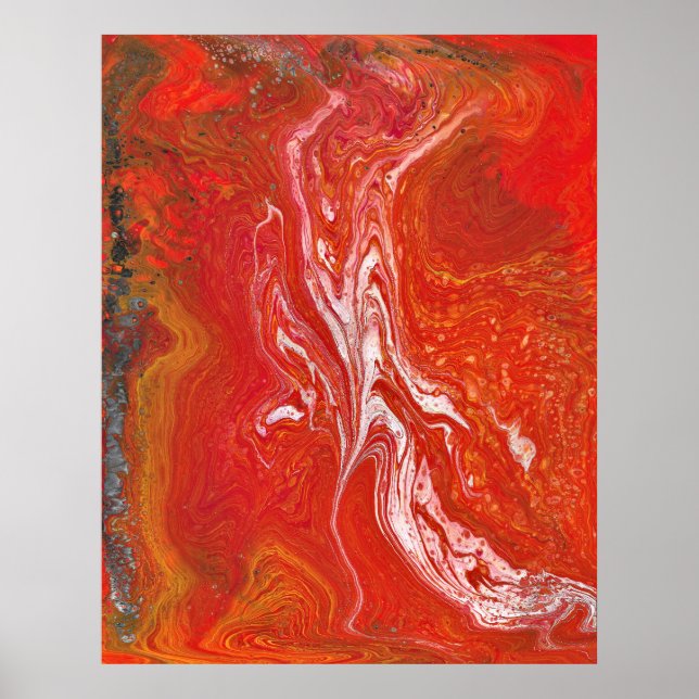 Behålla A Drivin 1 Vibrant Red Poster Skriv ut (Framsidan)