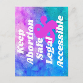 Behålla Aboration Säker Legal & Accessible Vykort