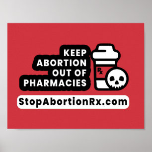 "Behålla Abortion Out" Poster 8,5x11" StopAbortion