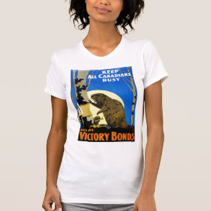 Behålla Alla kanadier Busy T Shirt