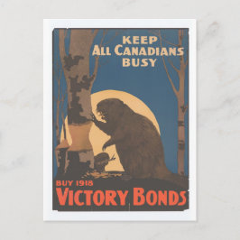 Behålla Alla kanadier Busy Vykort