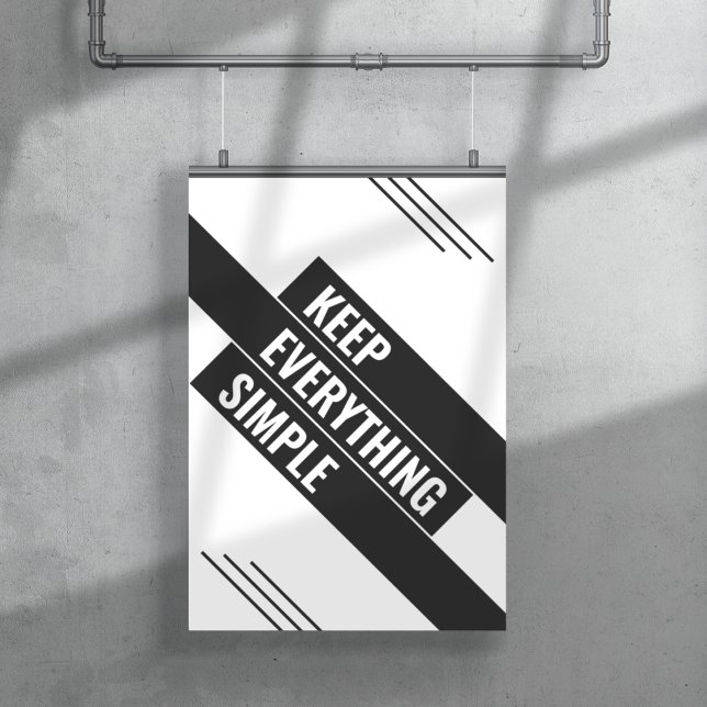 Behålla allt enkelt poster (Keep Everything Simple)