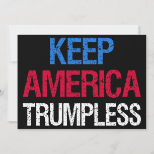 Behålla America Trumpless I Inbjudningar